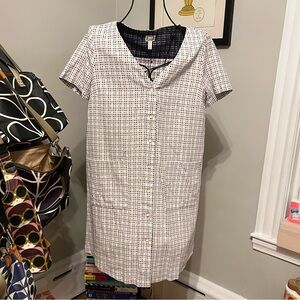 🆕 mo:vint button down shirt sleeve pocket dress